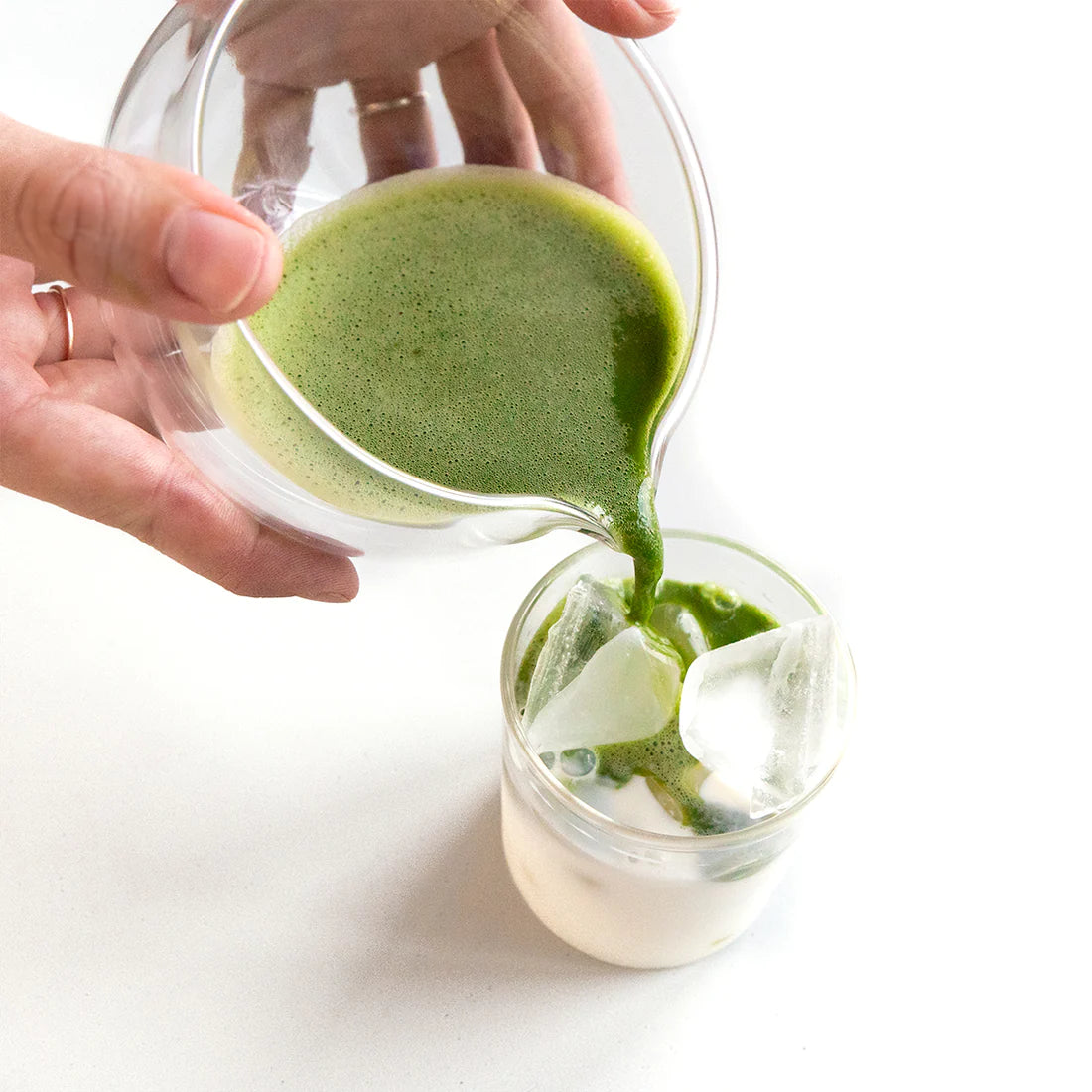 Matcha Bowl: double-walled with spout